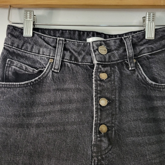 Anine Bing Frida High Rise Button Fly Straight Leg Jeans - Picture 3 of 10